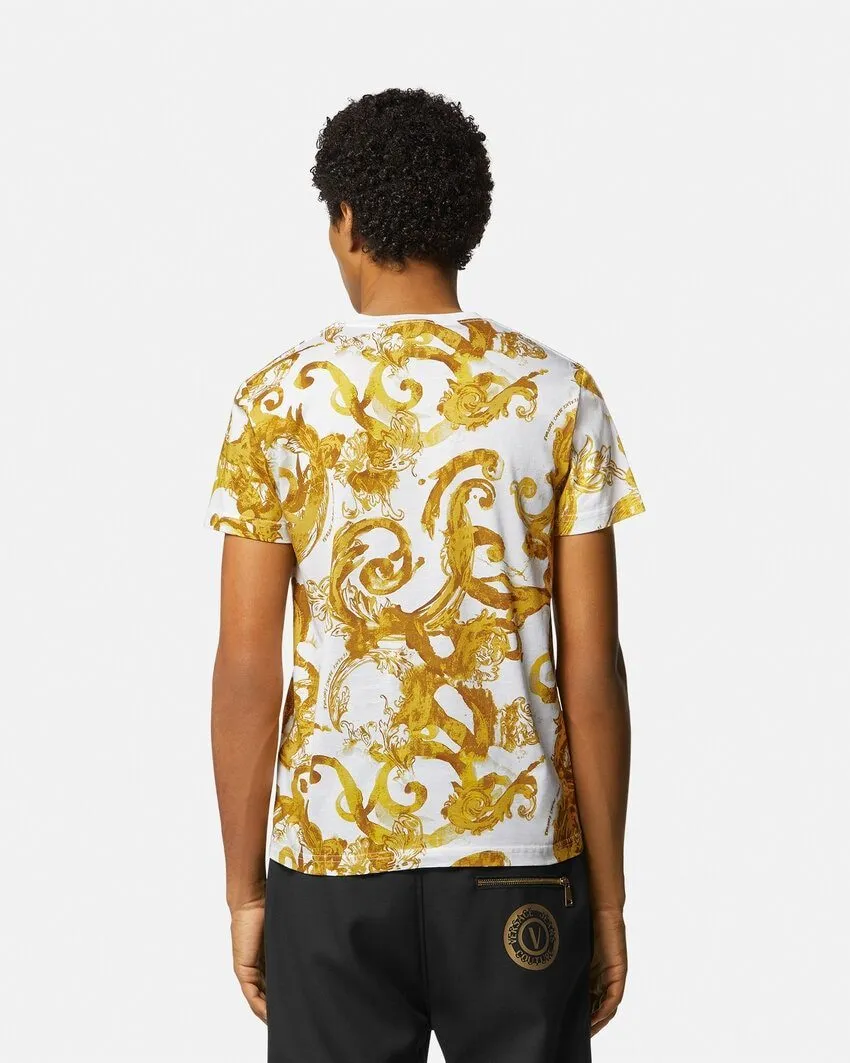 VERSACE JEANS  |Crew Neck Pullovers Monogram Street Style Plain Cotton