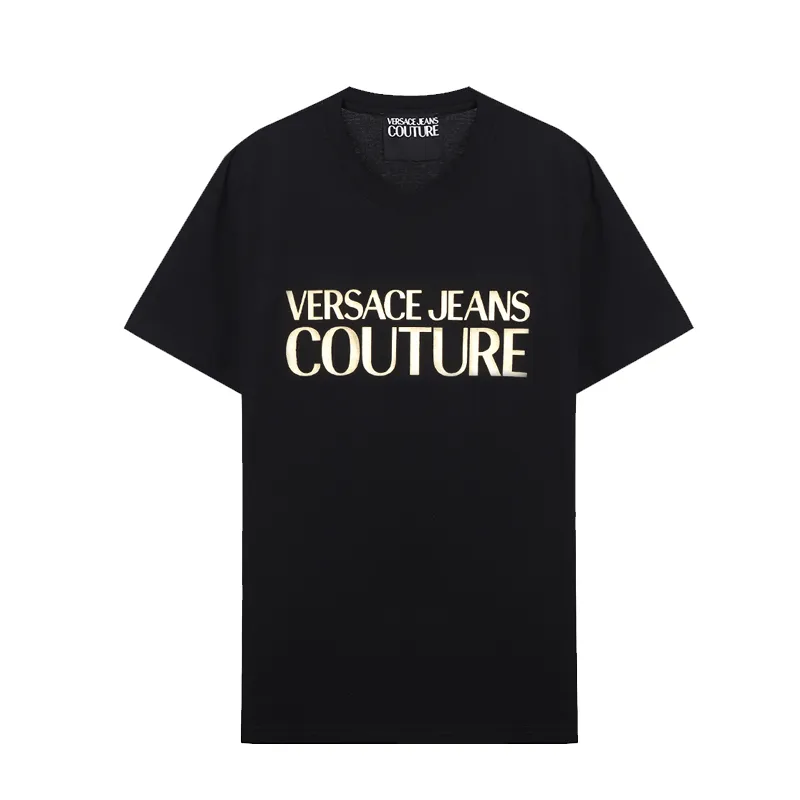 VERSACE JEANS  |Crew Neck Pullovers Unisex Street Style Cotton Short Sleeves