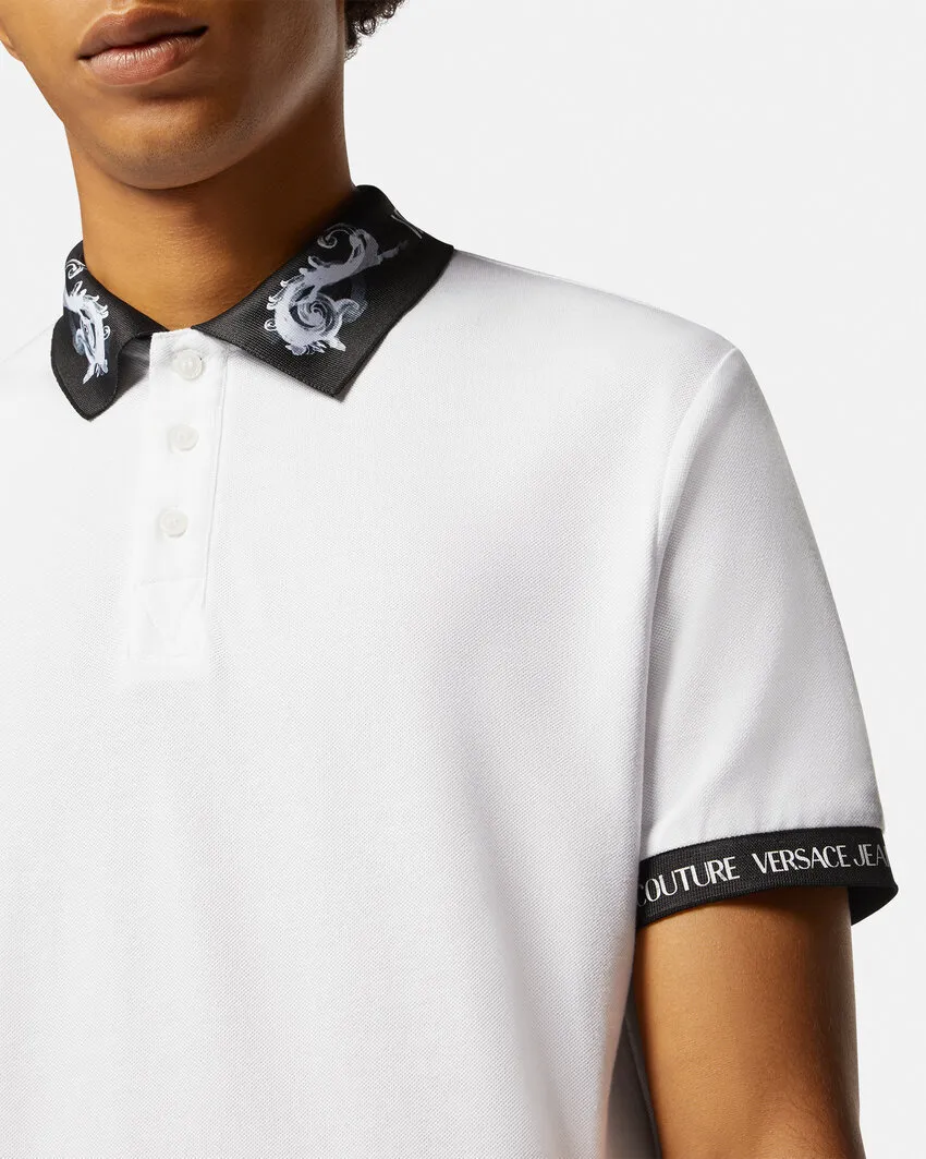 VERSACE JEANS  |Pullovers Stripes Street Style Plain Cotton Short Sleeves