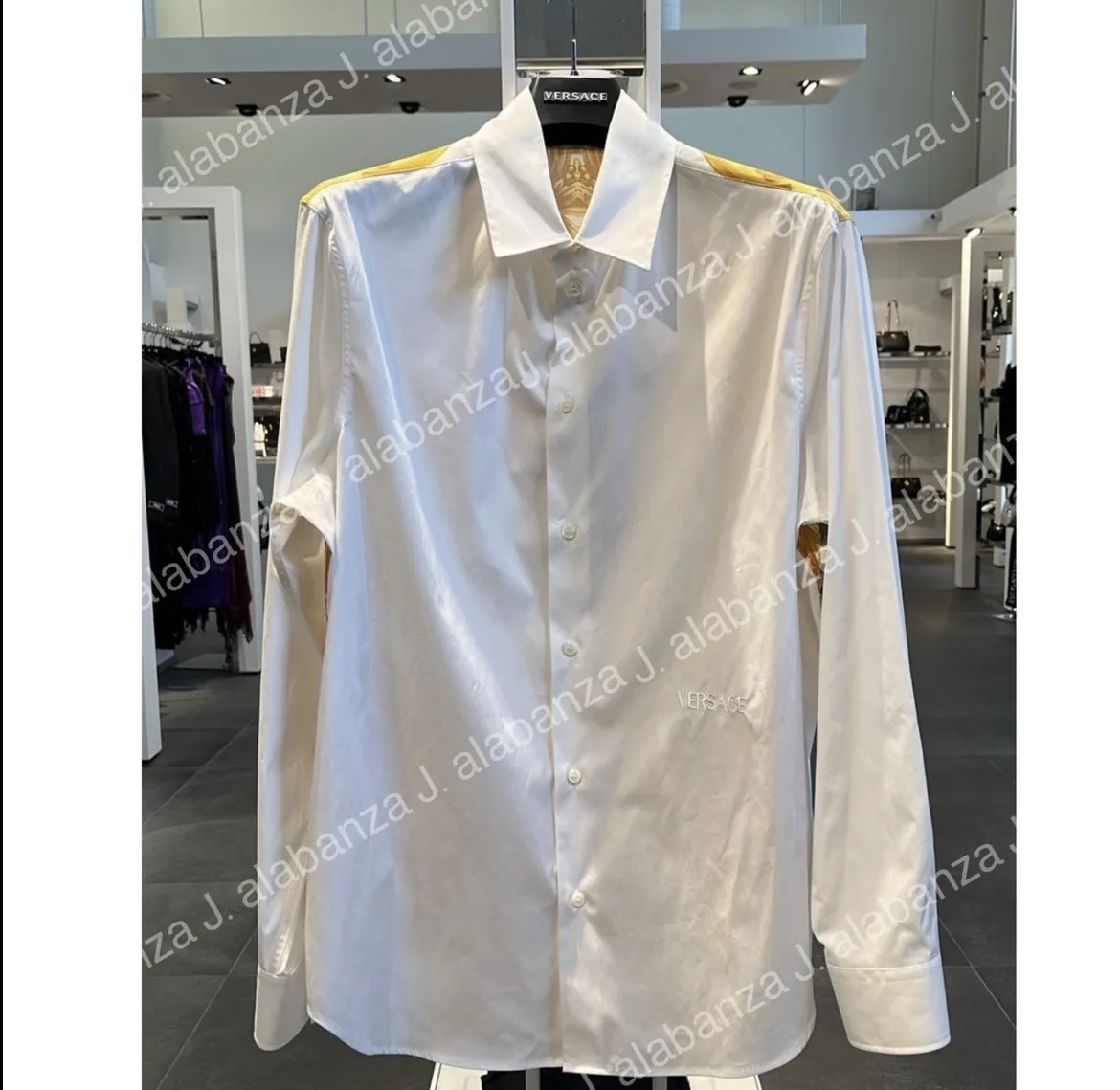 VERSACE  |Long Sleeves Logo Luxury Shirts