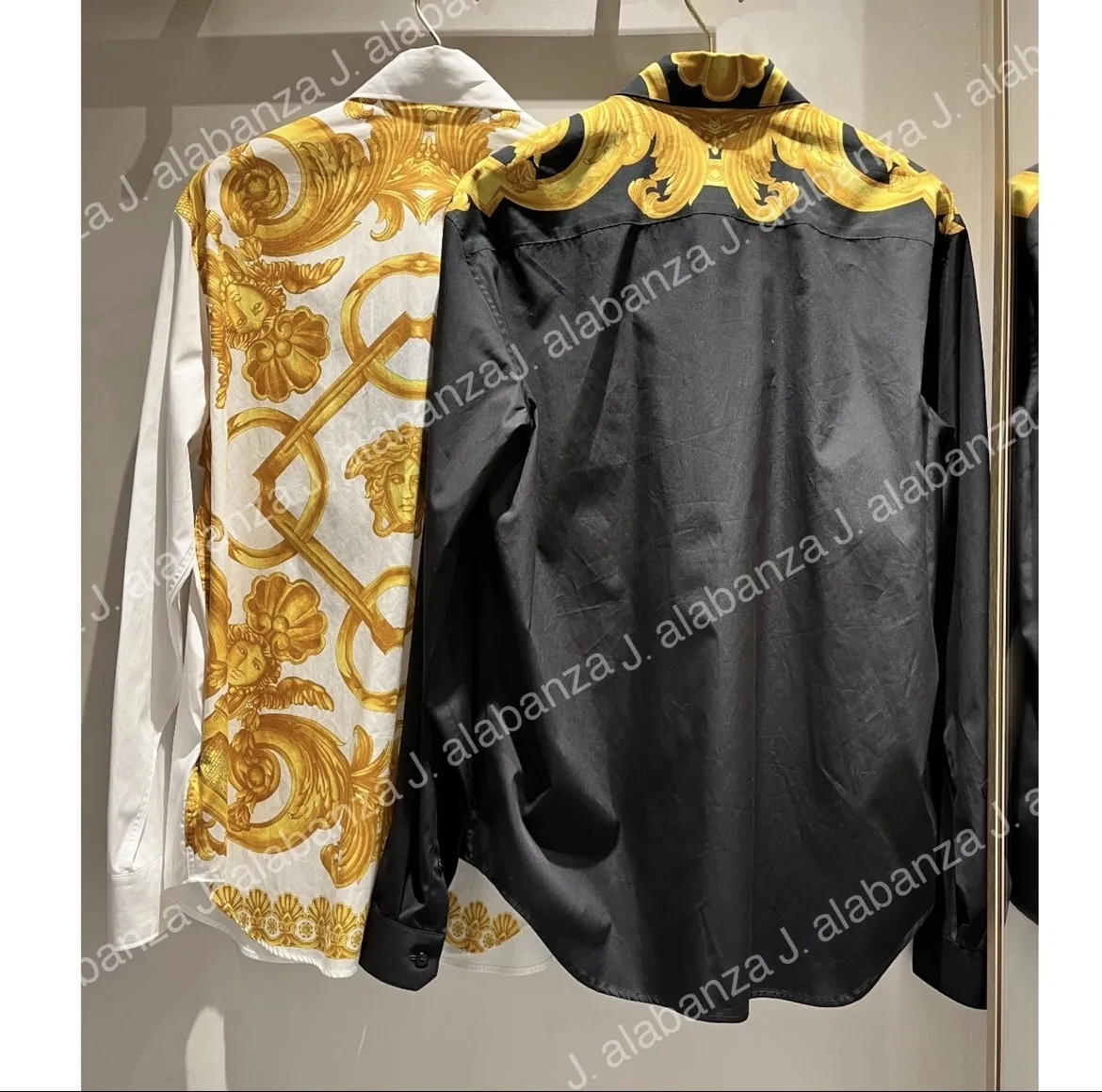 VERSACE  |Long Sleeves Logo Luxury Shirts