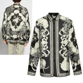 VERSACE  |Silk Long Sleeves Luxury Shirts