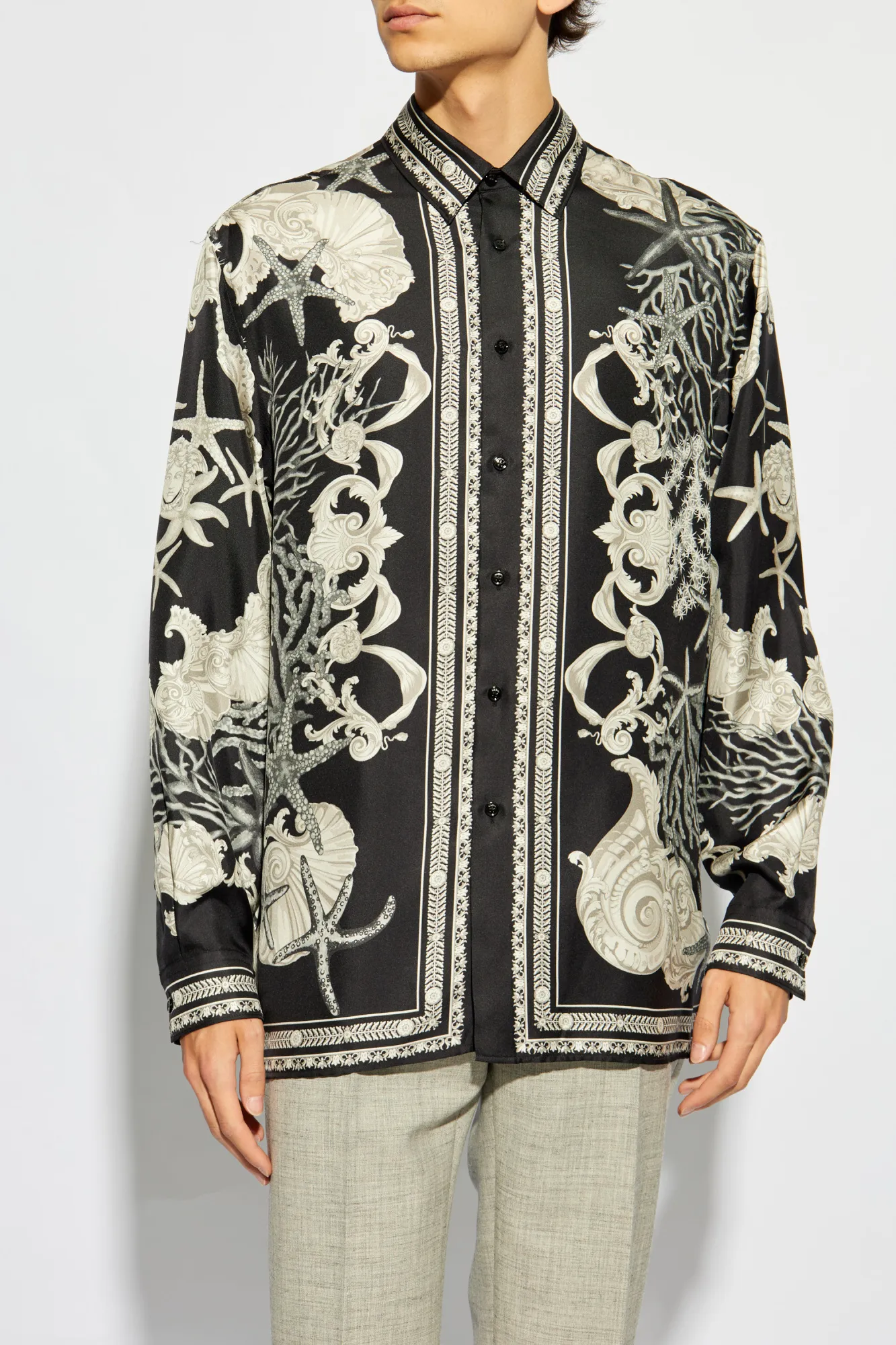 VERSACE  |Silk Long Sleeves Luxury Shirts