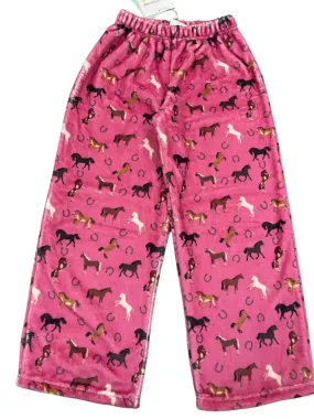 Western Pink Plush Pants