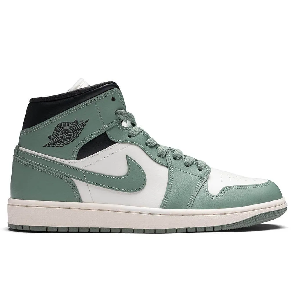 Women's Air Jordan 1 Mid - Sail/Jade Smoke/Anthracite