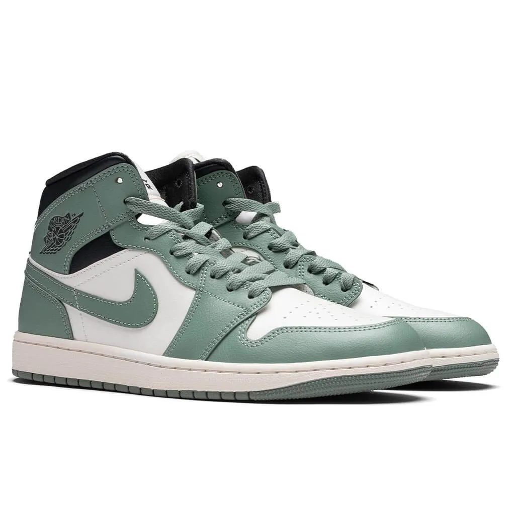 Women's Air Jordan 1 Mid - Sail/Jade Smoke/Anthracite