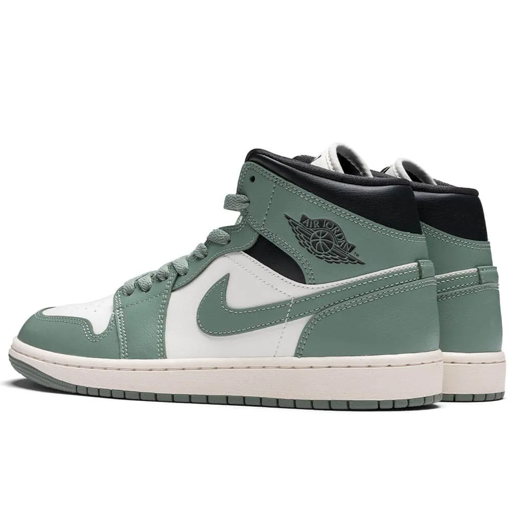 Women's Air Jordan 1 Mid - Sail/Jade Smoke/Anthracite