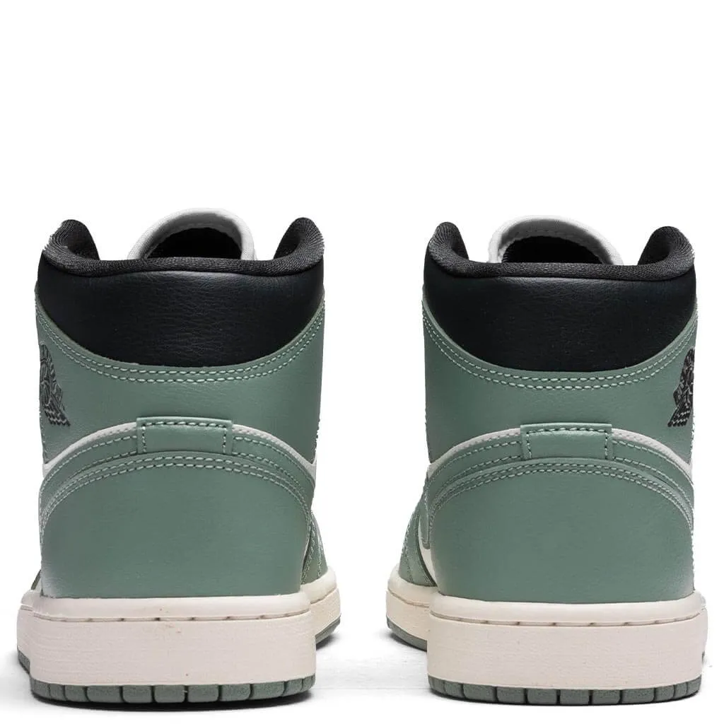 Women's Air Jordan 1 Mid - Sail/Jade Smoke/Anthracite