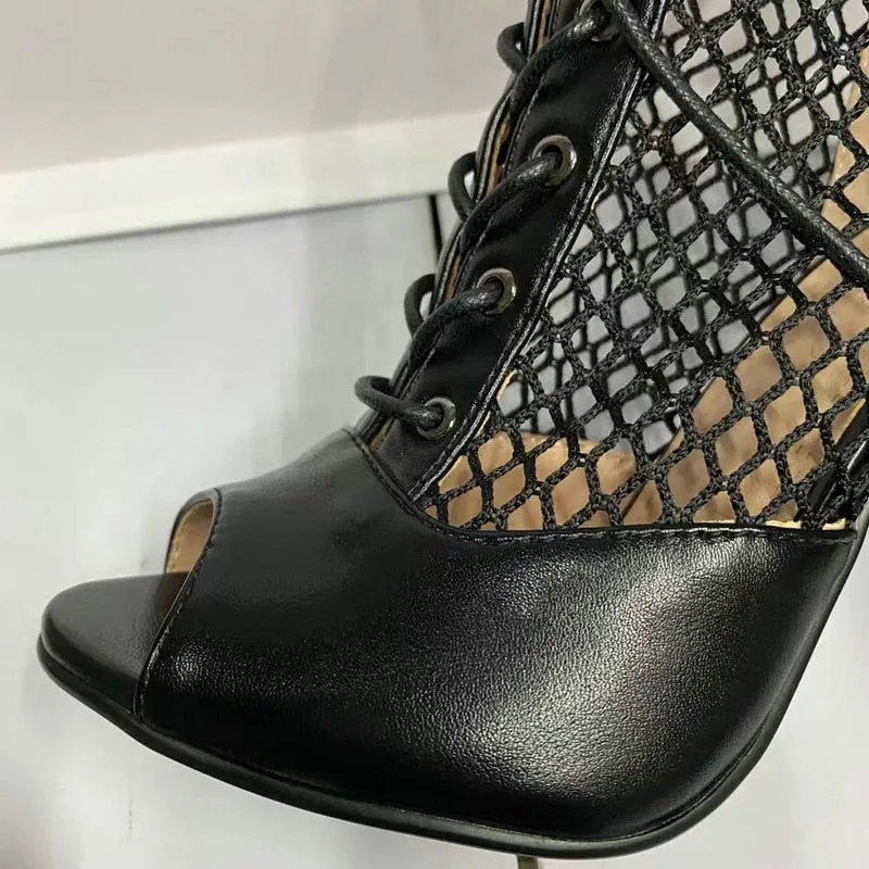 Women's Black Sexy Comfortable Light Soft Zipper High Heels Boots