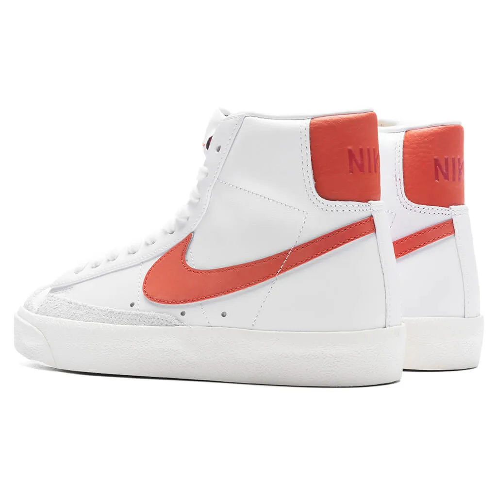 Women's Blazer Mid '77 - White/Mantra Orange/Sail/Cinnabar