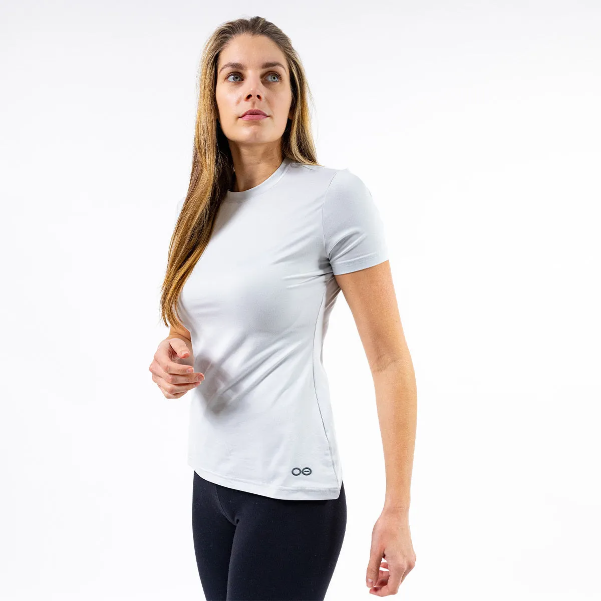 Women's cOOl down T Shirt - Light Gray Heather