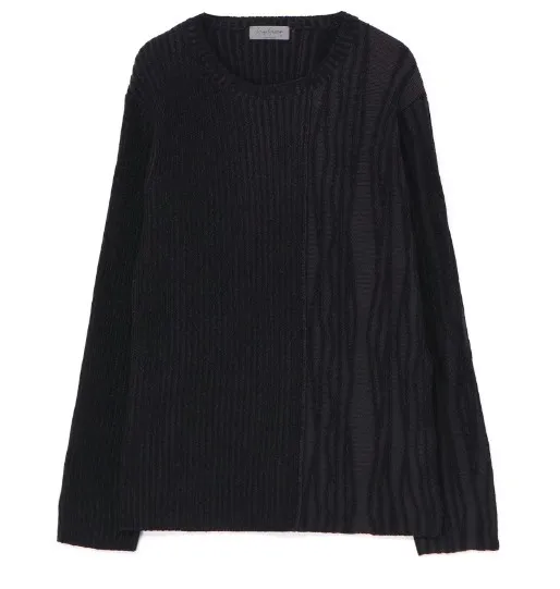 Yohji Yamamoto  |Crew Neck Pullovers Street Style Long Sleeves Plain