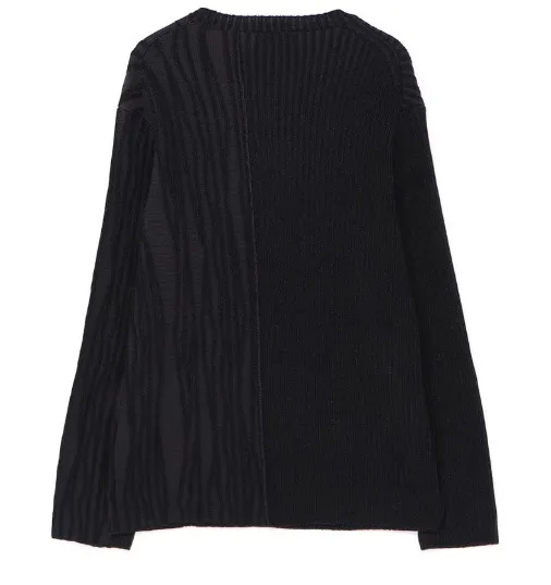 Yohji Yamamoto  |Crew Neck Pullovers Street Style Long Sleeves Plain