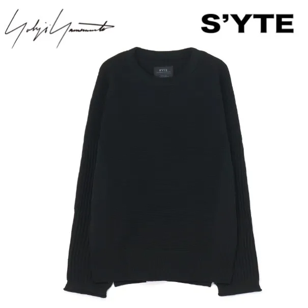 Yohji Yamamoto  |Pullovers Unisex Street Style Long Sleeves Plain Oversized