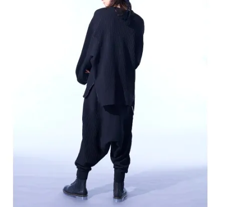 Yohji Yamamoto  |Pullovers Unisex Street Style Long Sleeves Plain Oversized