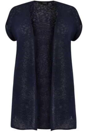 YOURS Curve Navy Blue Cardigan