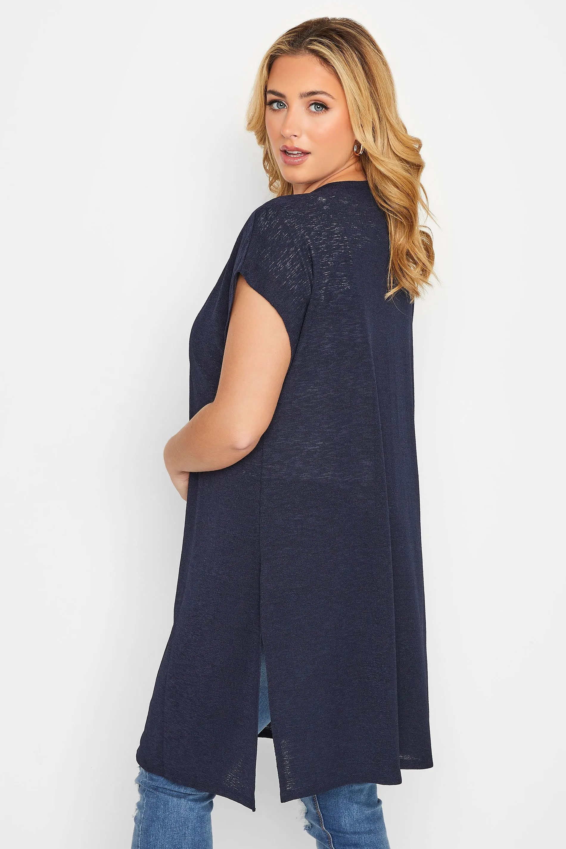 YOURS Curve Navy Blue Cardigan